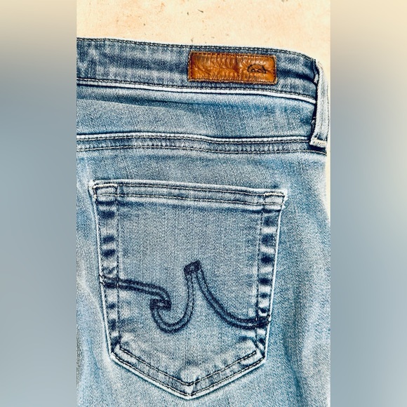 Ag Adriano Goldschmied DENIM Midi Ankle Leggings - Woman Sz 25R STRETCH - BLUE - Picture 8 of 15